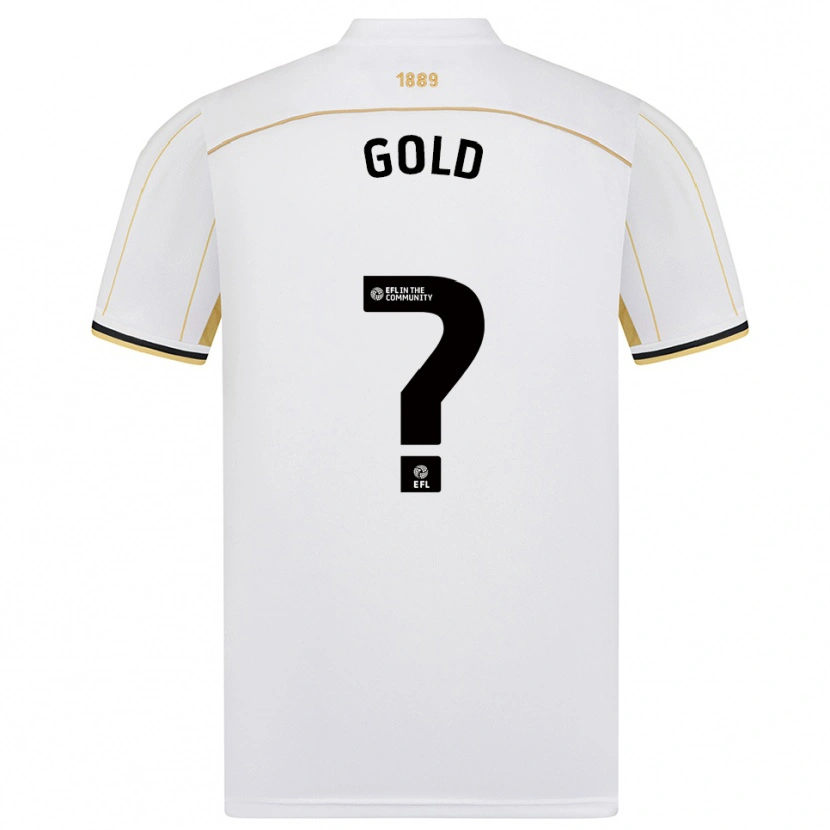Danxen Dětské Ethan Gold #0 Bílá Zlatá Daleko Hráčské Dresy 2025/26 Dres