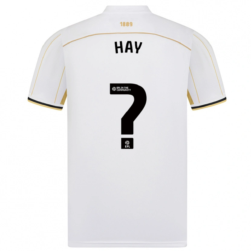 Danxen Dětské Cole Hay #0 Bílá Zlatá Daleko Hráčské Dresy 2025/26 Dres