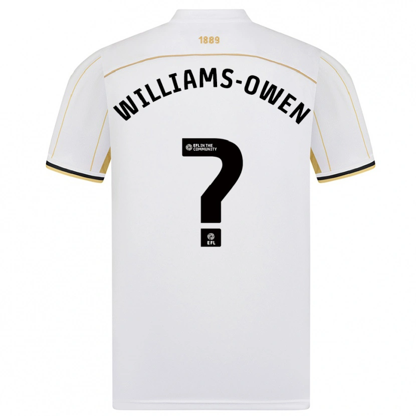 Danxen Dětské Brooke Williams-Owen #0 Bílá Zlatá Daleko Hráčské Dresy 2025/26 Dres