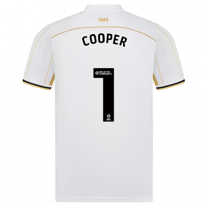 Danxen Dětské Michael Cooper #1 Bílá Zlatá Daleko Hráčské Dresy 2025/26 Dres