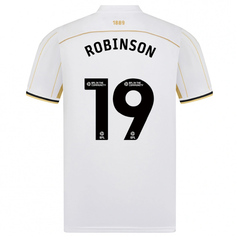 Danxen Dětské Jack Robinson #19 Bílá Zlatá Daleko Hráčské Dresy 2025/26 Dres