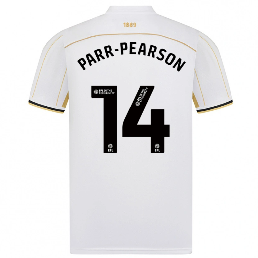 Danxen Dětské Marley Parr-Pearson #14 Bílá Zlatá Daleko Hráčské Dresy 2025/26 Dres