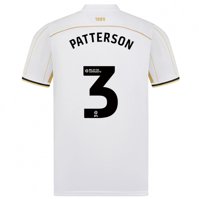Danxen Dětské Lennon Patterson #3 Bílá Zlatá Daleko Hráčské Dresy 2025/26 Dres