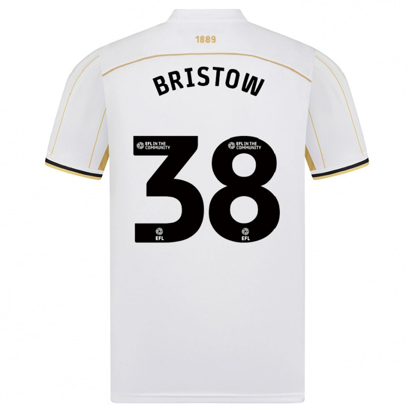 Danxen Dětské Tilly Bristow #38 Bílá Zlatá Daleko Hráčské Dresy 2025/26 Dres