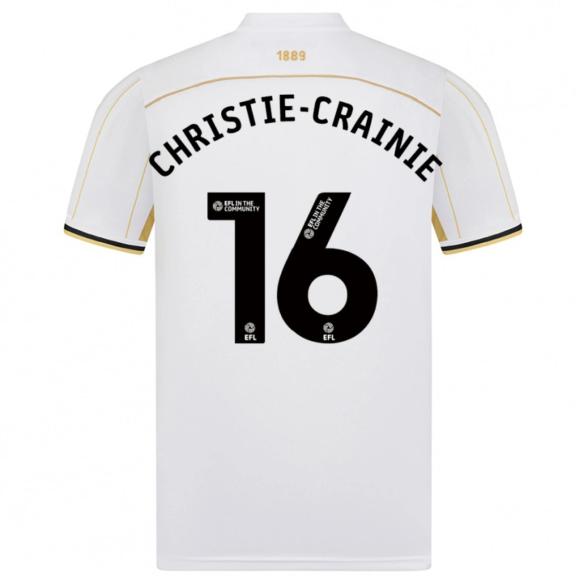 Danxen Dětské Archie Christie-Crainie #16 Bílá Zlatá Daleko Hráčské Dresy 2025/26 Dres