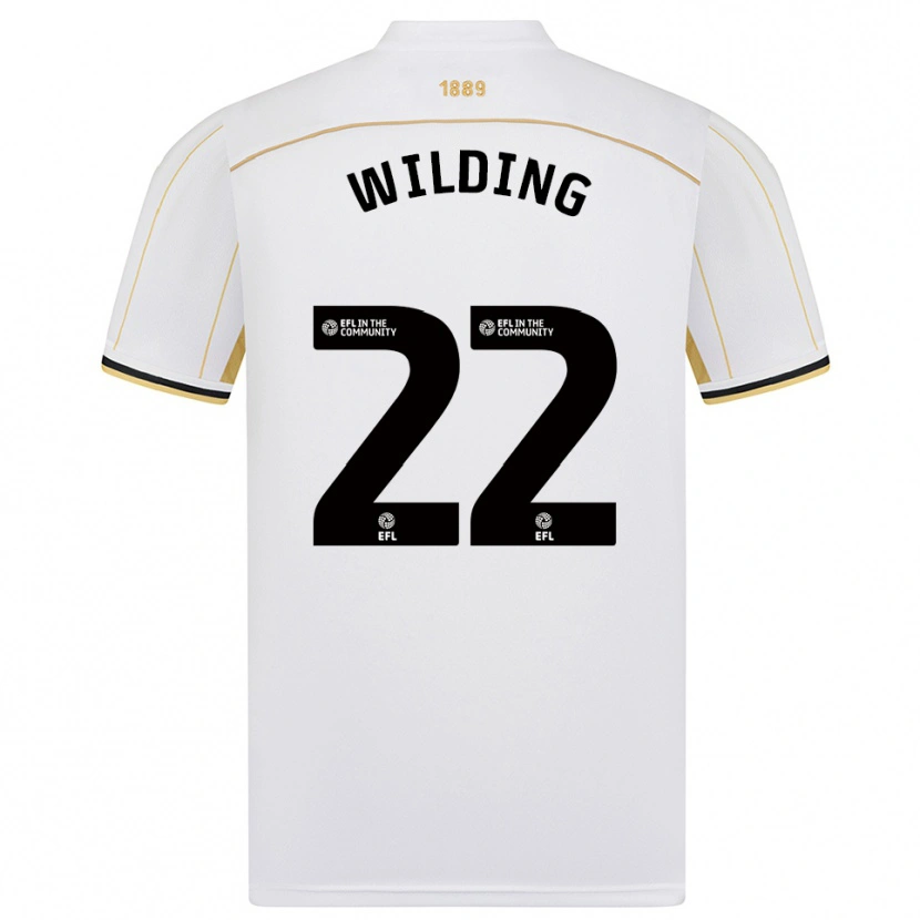Danxen Dětské Annie Wilding #22 Bílá Zlatá Daleko Hráčské Dresy 2025/26 Dres