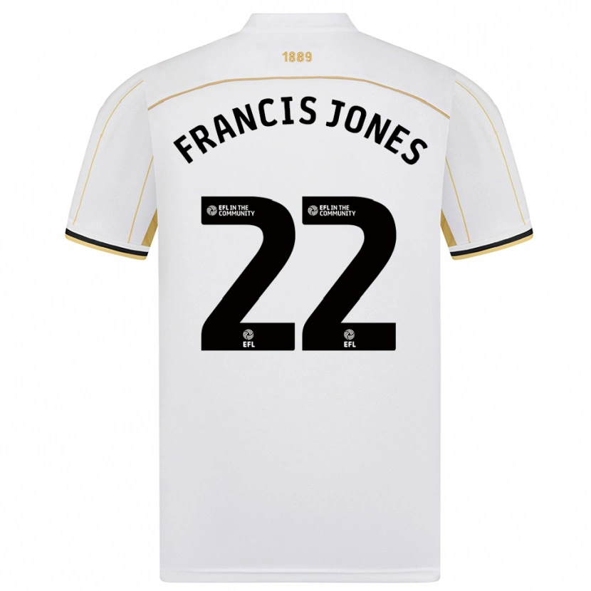Danxen Dětské Maria Francis-Jones #22 Bílá Zlatá Daleko Hráčské Dresy 2025/26 Dres