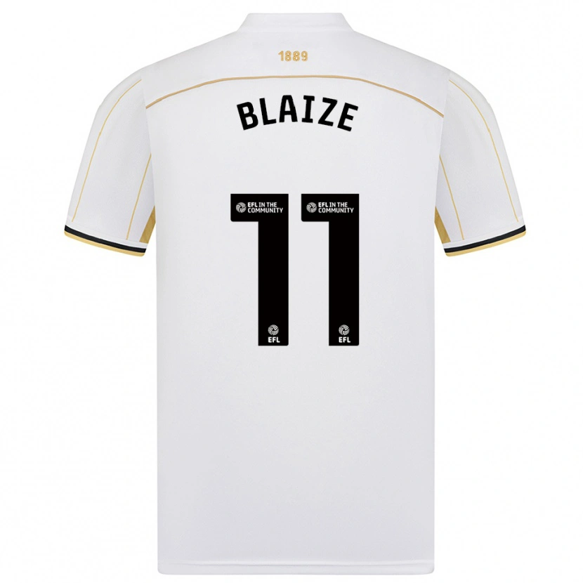 Danxen Dětské Jackson Blaize #11 Bílá Zlatá Daleko Hráčské Dresy 2025/26 Dres