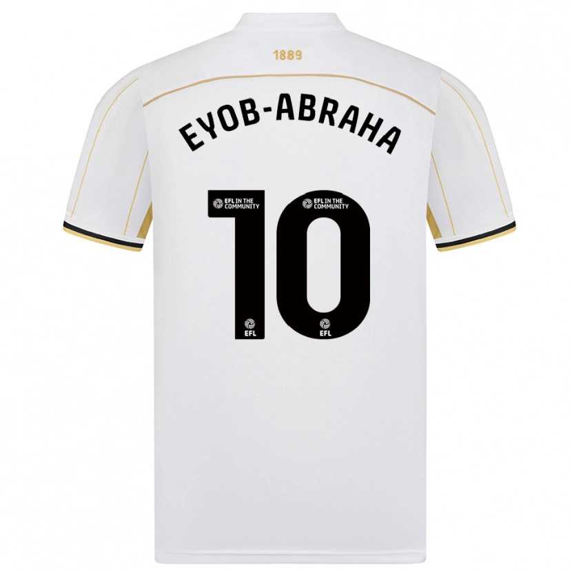 Danxen Dětské Siem Eyob-Abraha #10 Bílá Zlatá Daleko Hráčské Dresy 2025/26 Dres