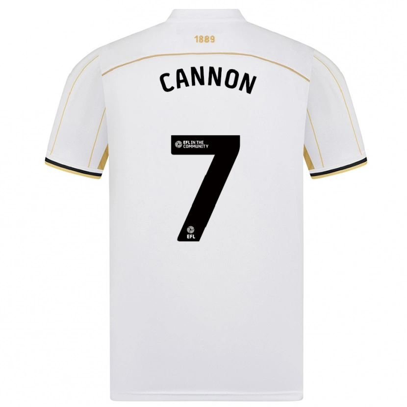 Danxen Dětské Tom Cannon #7 Bílá Zlatá Daleko Hráčské Dresy 2025/26 Dres