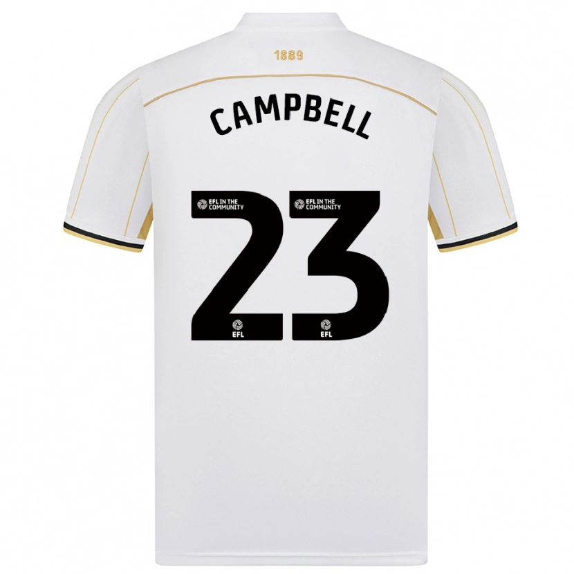 Danxen Dětské Tyrese Campbell #23 Bílá Zlatá Daleko Hráčské Dresy 2025/26 Dres