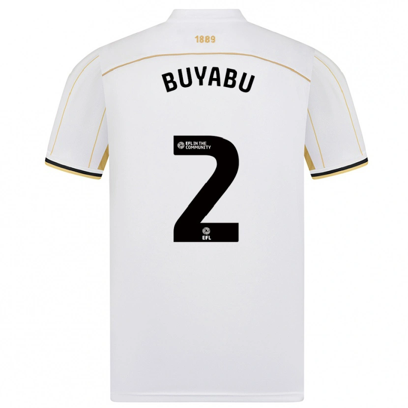 Danxen Dětské Jili Buyabu #2 Bílá Zlatá Daleko Hráčské Dresy 2025/26 Dres