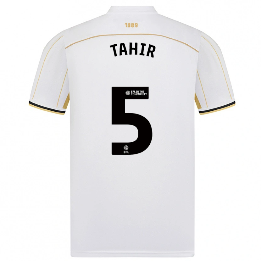Danxen Dětské Zain Tahir #5 Bílá Zlatá Daleko Hráčské Dresy 2025/26 Dres
