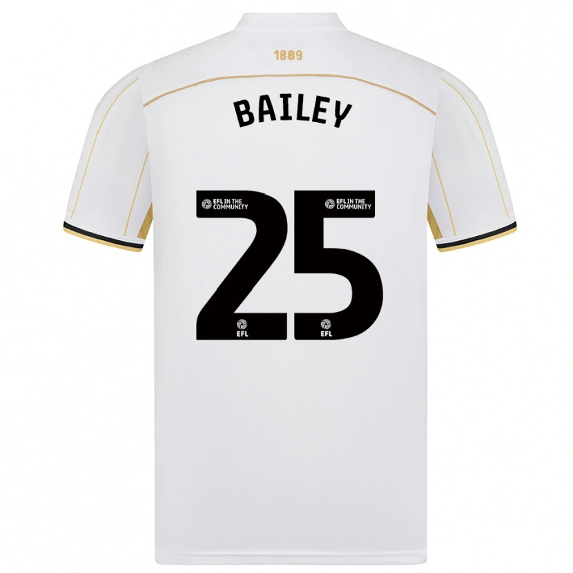 Danxen Dětské Jade Bailey #25 Bílá Zlatá Daleko Hráčské Dresy 2025/26 Dres