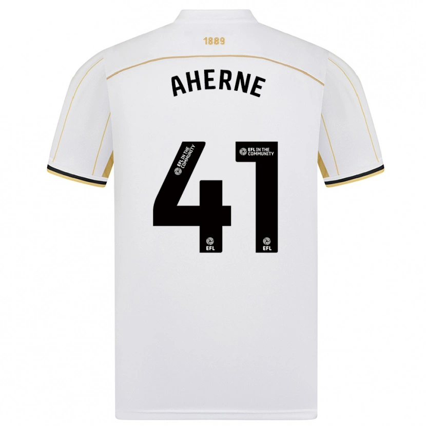 Danxen Dětské Alyssa Aherne #41 Bílá Zlatá Daleko Hráčské Dresy 2025/26 Dres