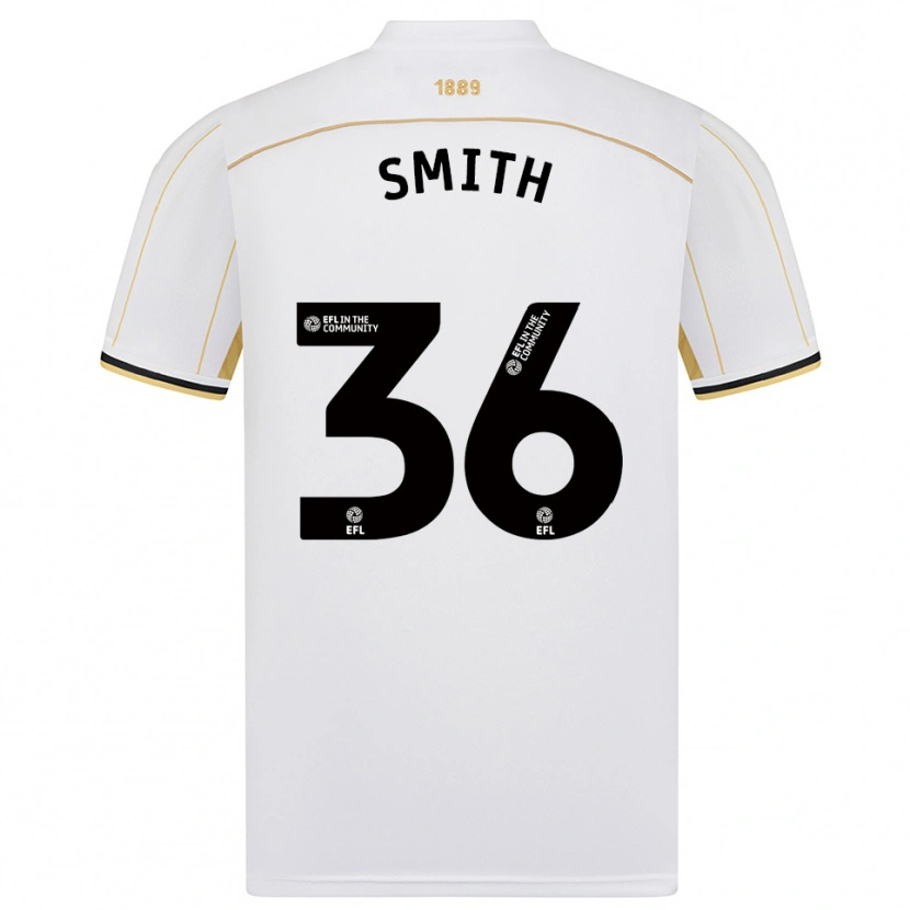 Danxen Dětské Joshua Smith #36 Bílá Zlatá Daleko Hráčské Dresy 2025/26 Dres