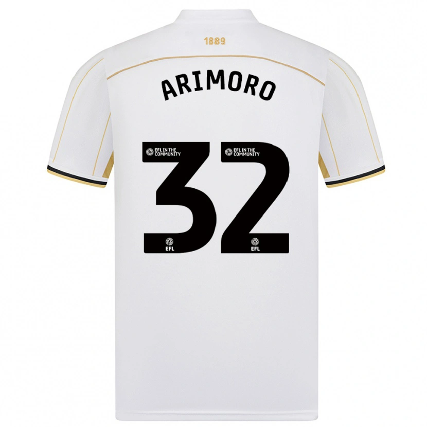 Danxen Dětské Juliet Khinde Adebowale-Arimoro #32 Bílá Zlatá Daleko Hráčské Dresy 2025/26 Dres