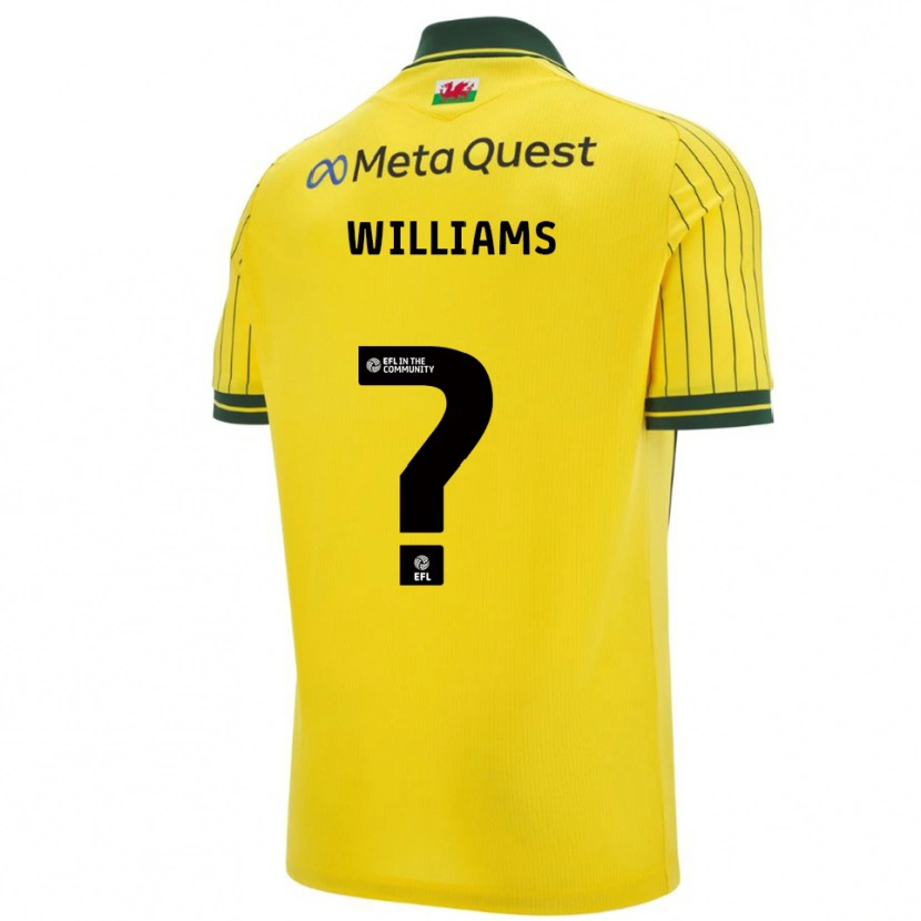 Danxen Dětské Sam Williams #0 Žlutá Zelená Daleko Hráčské Dresy 2025/26 Dres