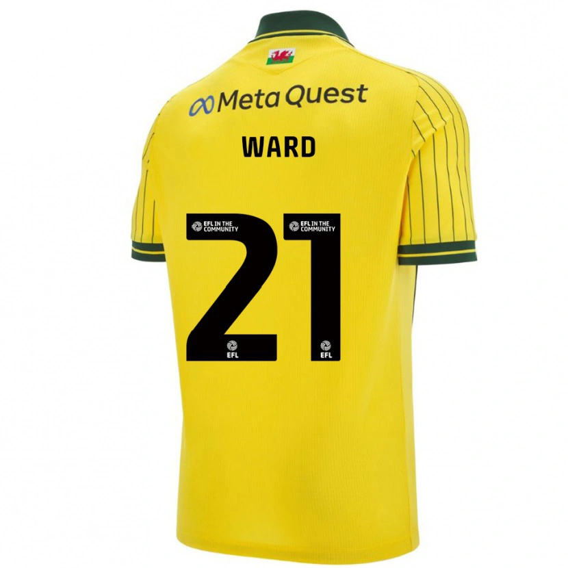 Danxen Dětské Danny Ward #21 Žlutá Zelená Daleko Hráčské Dresy 2025/26 Dres