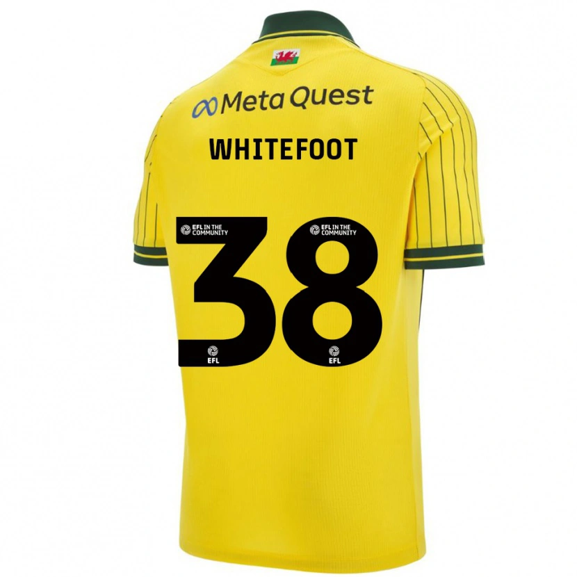 Danxen Dětské Lily Whitefoot #38 Žlutá Zelená Daleko Hráčské Dresy 2025/26 Dres