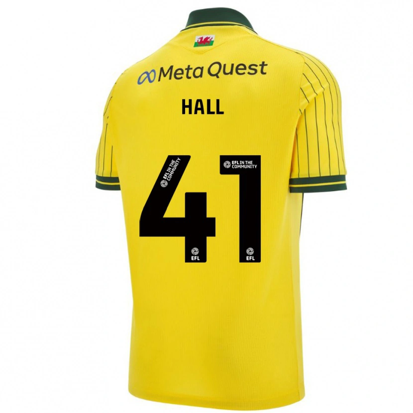 Danxen Dětské Liam Hall #41 Žlutá Zelená Daleko Hráčské Dresy 2025/26 Dres