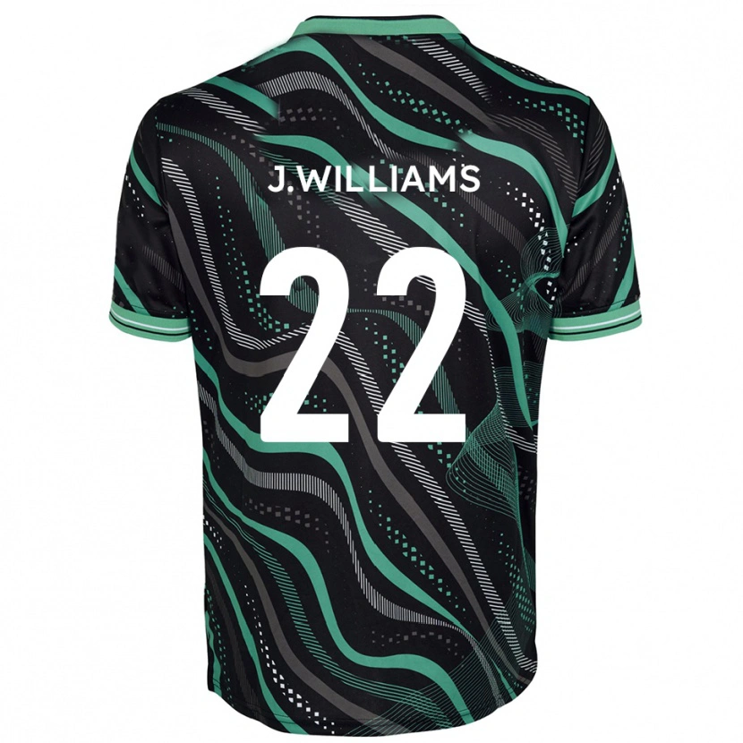 Danxen Dětské Josh Williams #22 Černá Zelená Daleko Hráčské Dresy 2025/26 Dres