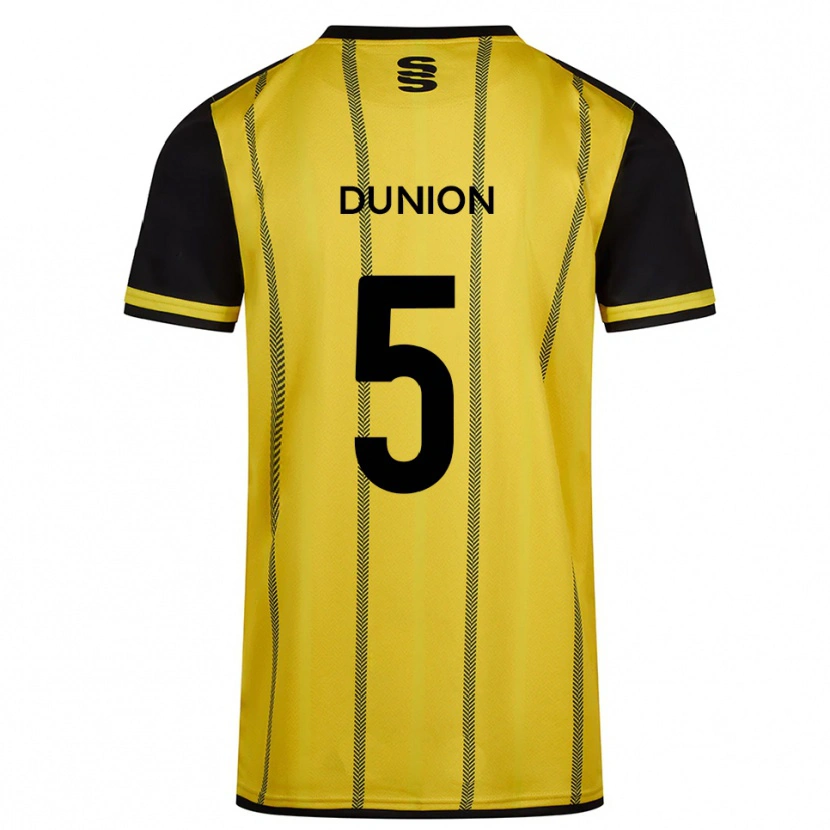 Danxen Dětské Teal Dunion #5 Žlutá Černá Daleko Hráčské Dresy 2025/26 Dres