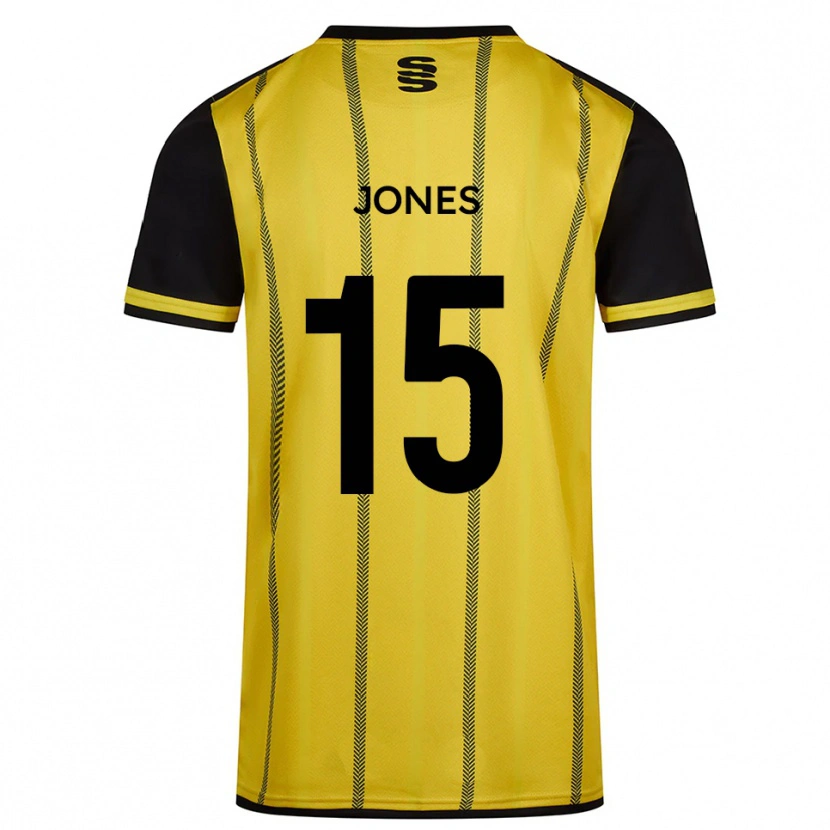Danxen Dětské Kieran Jones #15 Žlutá Černá Daleko Hráčské Dresy 2025/26 Dres