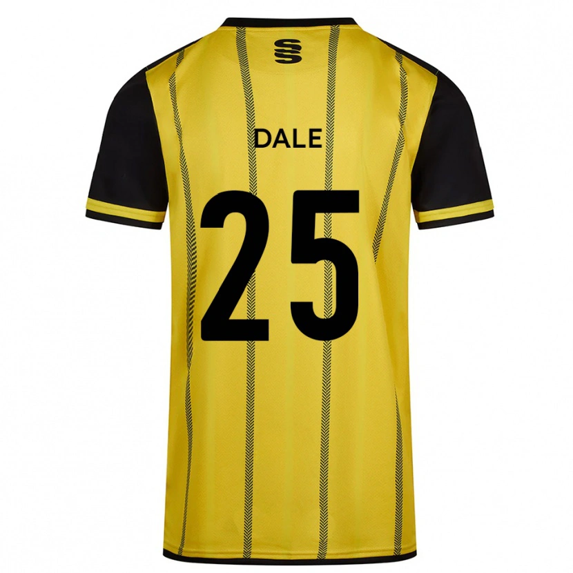 Danxen Dětské Natasha Dale #25 Žlutá Černá Daleko Hráčské Dresy 2025/26 Dres
