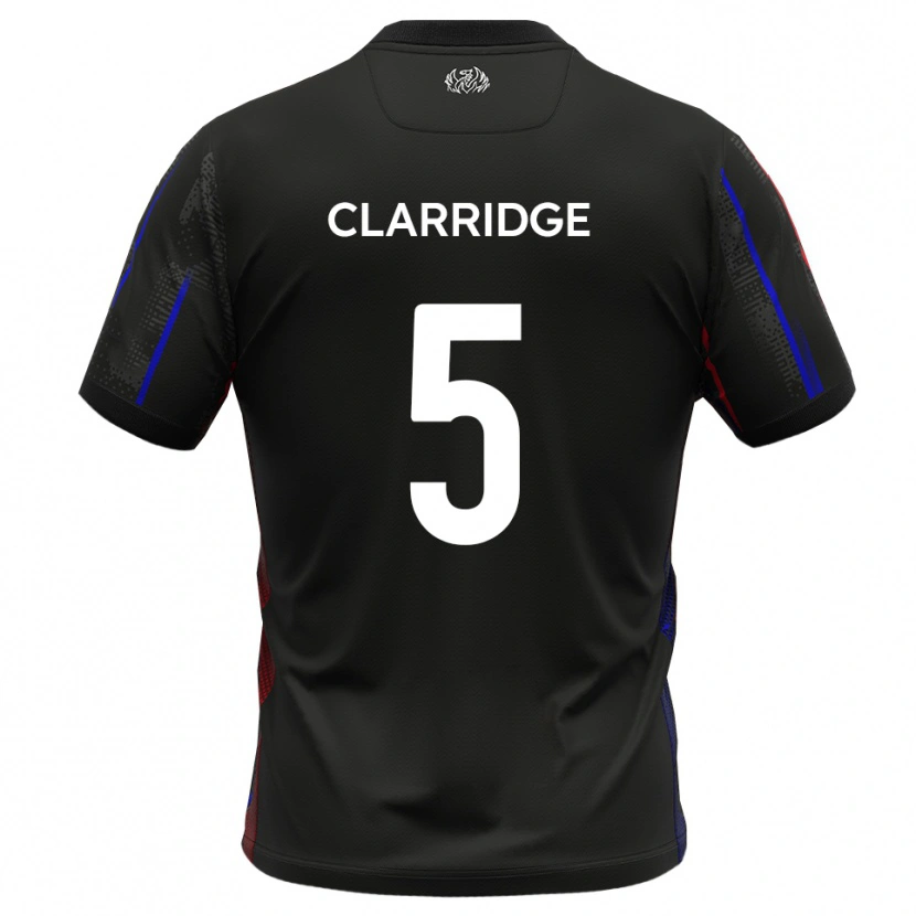 Danxen Dětské James Clarridge #5 Černá Červená Daleko Hráčské Dresy 2025/26 Dres