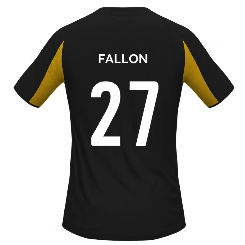 Danxen Dětské Louie Fallon #27 Černá Žlutá Daleko Hráčské Dresy 2025/26 Dres