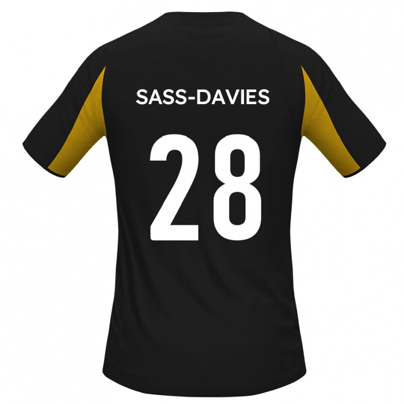 Danxen Dětské Billy Sass-Davies #28 Černá Žlutá Daleko Hráčské Dresy 2025/26 Dres