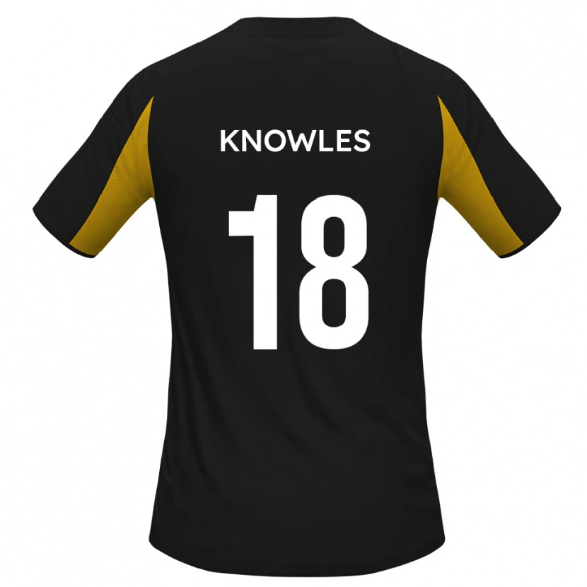 Danxen Dětské Jimmy Knowles #18 Černá Žlutá Daleko Hráčské Dresy 2025/26 Dres