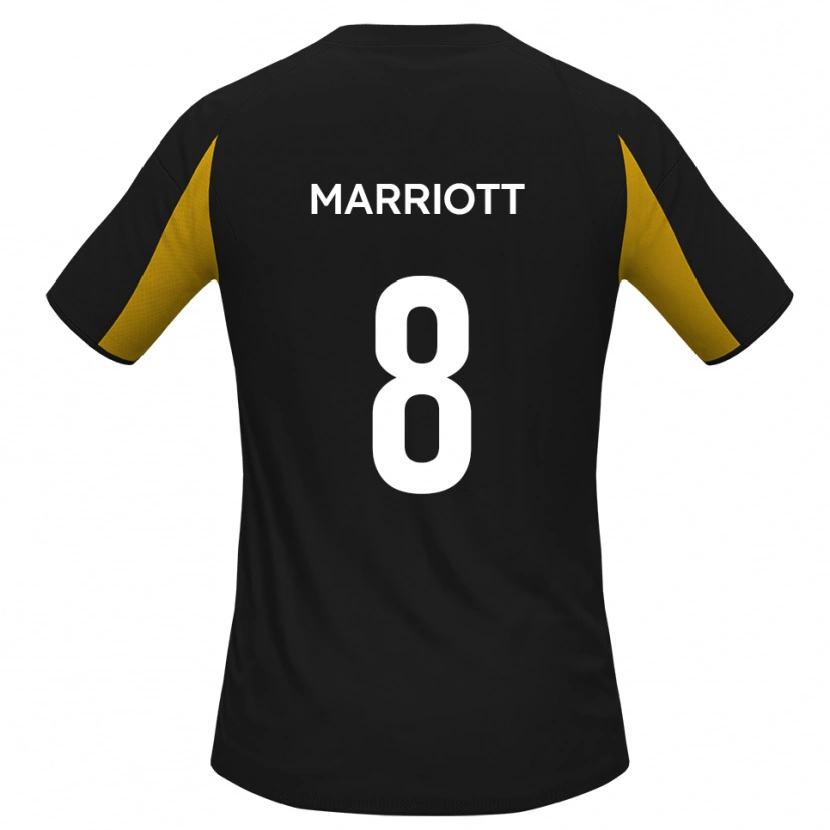 Danxen Dětské Isaac Marriott #8 Černá Žlutá Daleko Hráčské Dresy 2025/26 Dres