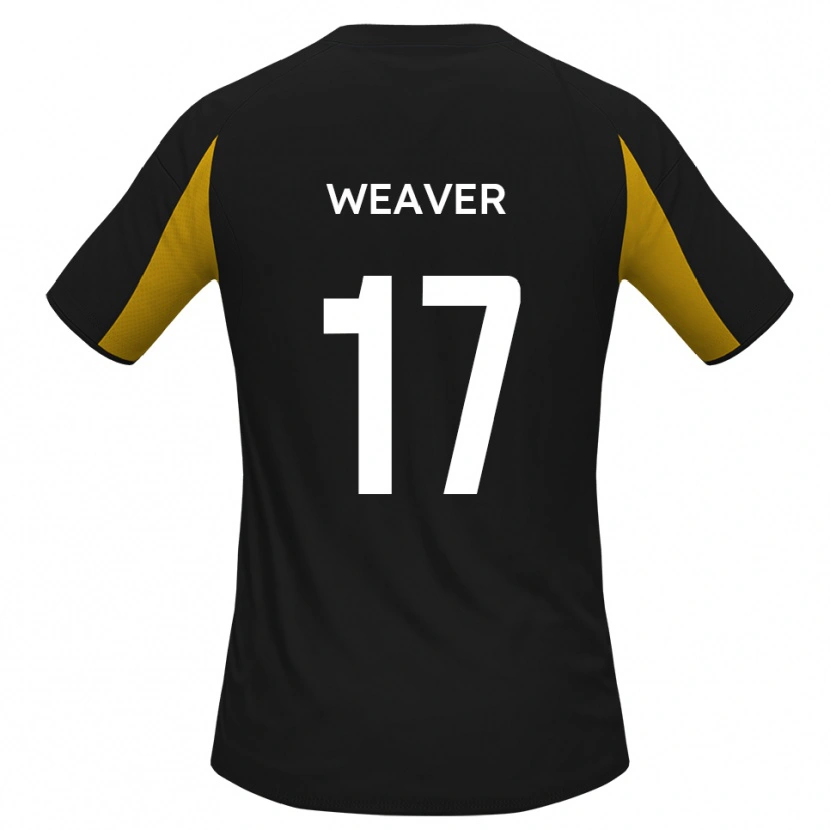 Danxen Dětské Lucas Weaver #17 Černá Žlutá Daleko Hráčské Dresy 2025/26 Dres