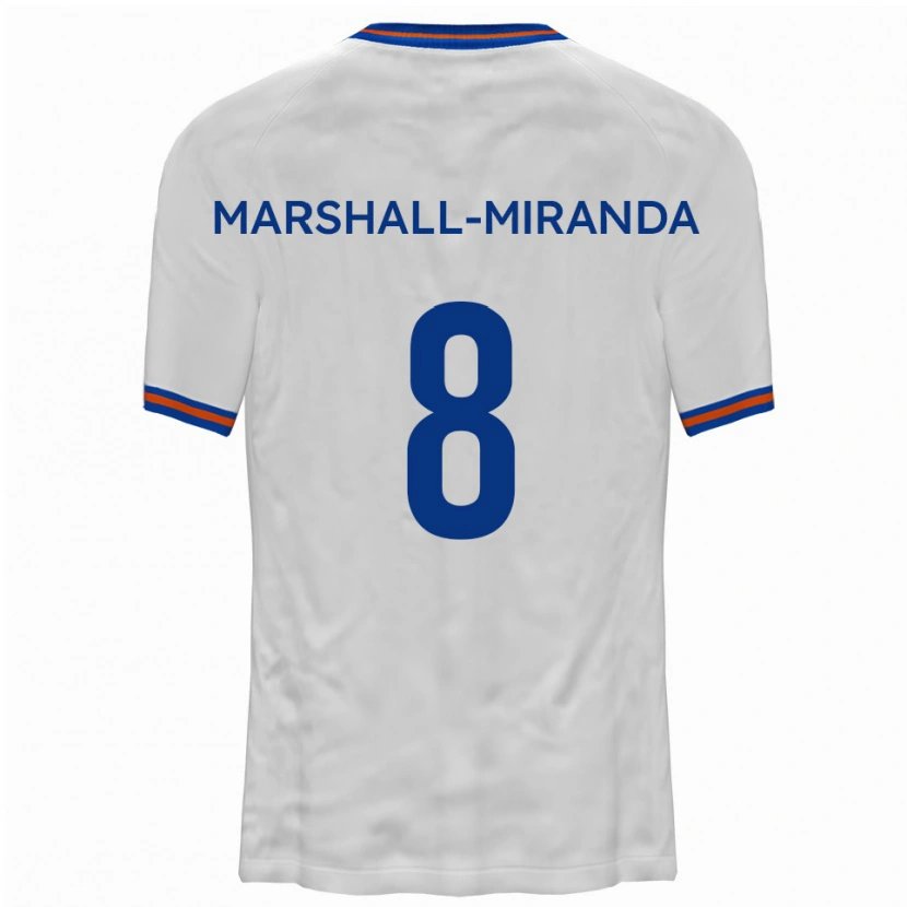 Danxen Dětské Marley Marshall-Miranda #8 Bílá Modrá Daleko Hráčské Dresy 2025/26 Dres