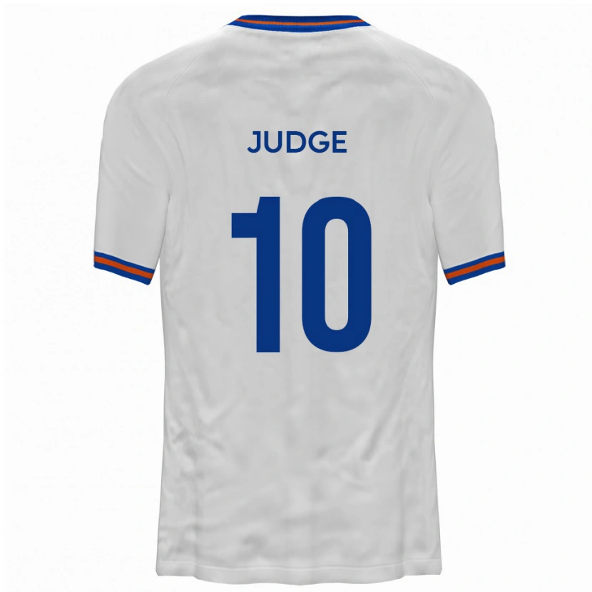 Danxen Dětské Alan Judge #10 Bílá Modrá Daleko Hráčské Dresy 2025/26 Dres
