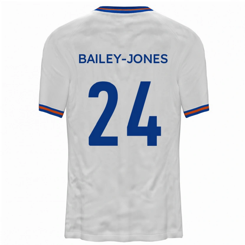 Danxen Dětské William Bailey-Jones #24 Bílá Modrá Daleko Hráčské Dresy 2025/26 Dres