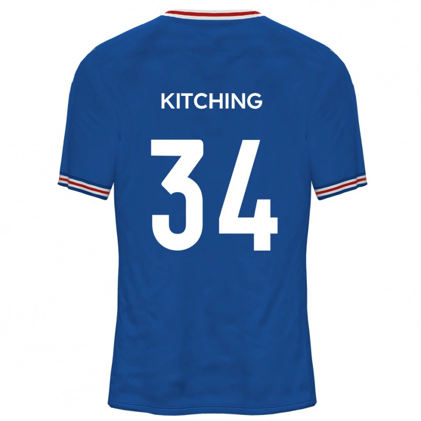 Danxen Dětské Mark Kitching #34 Dodger Blue Daleko Hráčské Dresy 2025/26 Dres