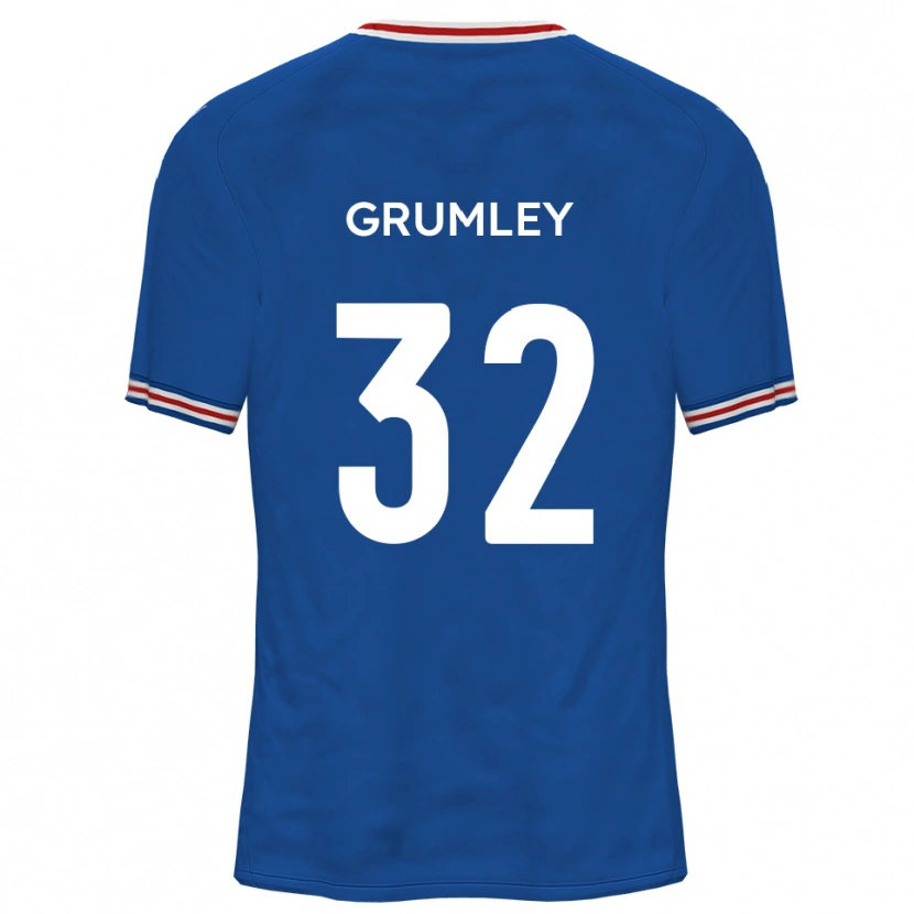 Danxen Dětské George Grumley #32 Dodger Blue Daleko Hráčské Dresy 2025/26 Dres