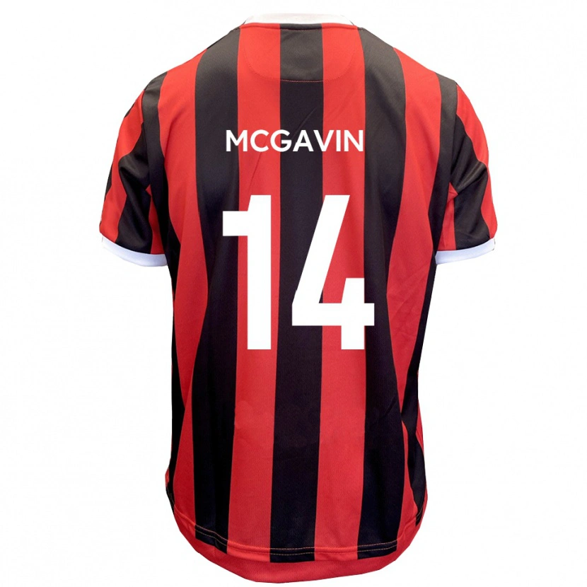 Danxen Dětské Brett Mcgavin #14 Červená Černá Daleko Hráčské Dresy 2025/26 Dres