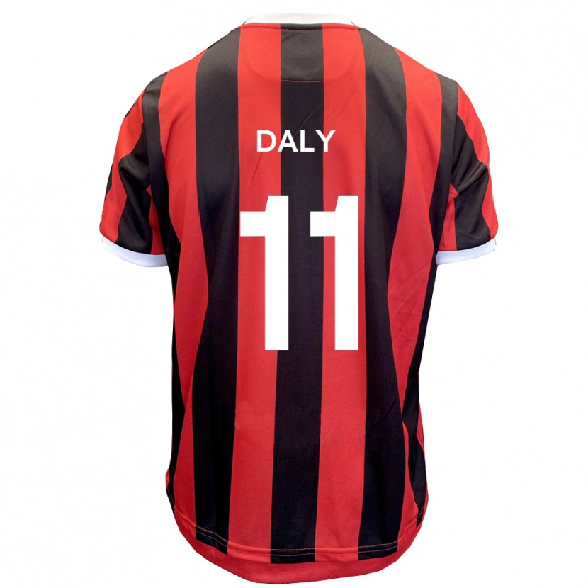 Danxen Dětské James Daly #11 Červená Černá Daleko Hráčské Dresy 2025/26 Dres