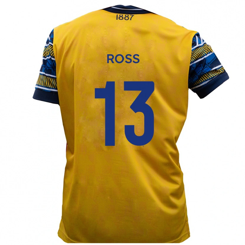 Danxen Dětské Craig Ross #13 Žlutá Černá Daleko Hráčské Dresy 2025/26 Dres