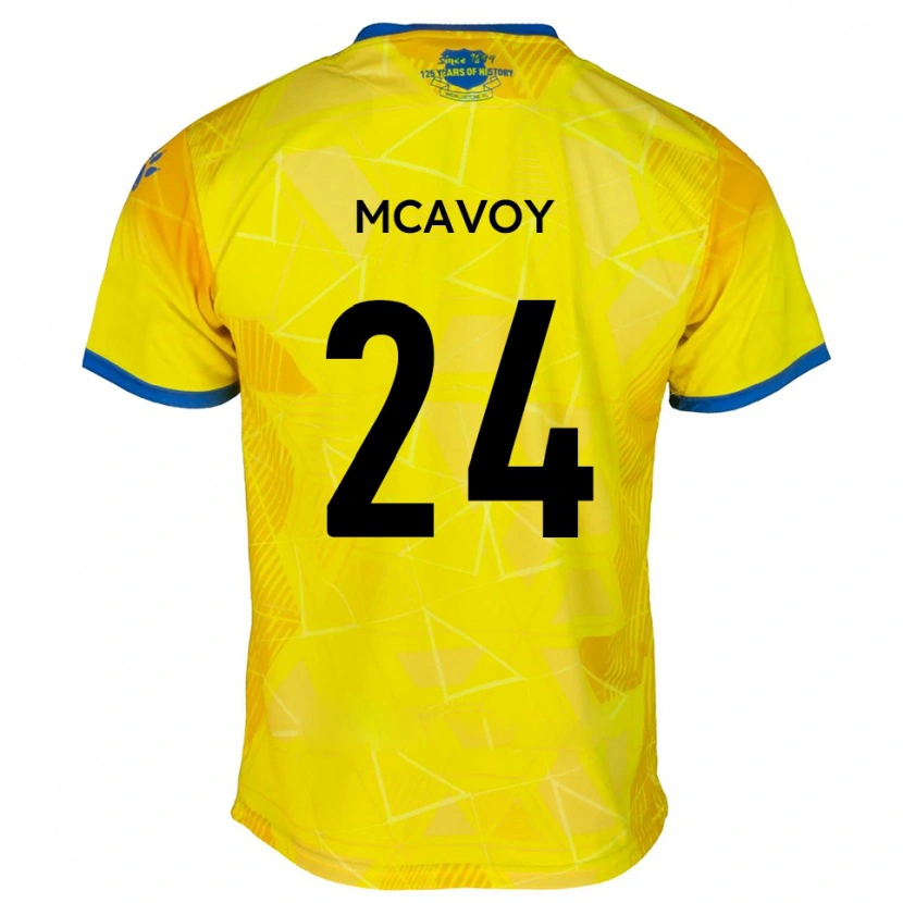 Danxen Dětské Connor Mcavoy #24 Žlutá Modrá Daleko Hráčské Dresy 2025/26 Dres