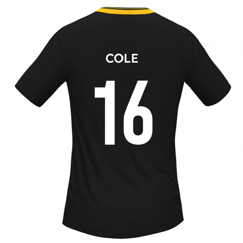 Danxen Dětské Harry Cole #16 Černá Žlutá Daleko Hráčské Dresy 2025/26 Dres