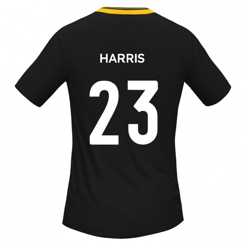 Danxen Dětské Jayden Harris #23 Černá Žlutá Daleko Hráčské Dresy 2025/26 Dres