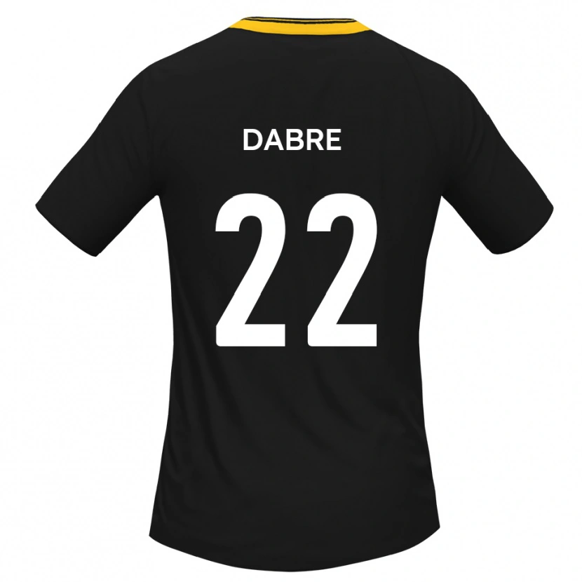 Danxen Dětské Mo Dabre #22 Černá Žlutá Daleko Hráčské Dresy 2025/26 Dres