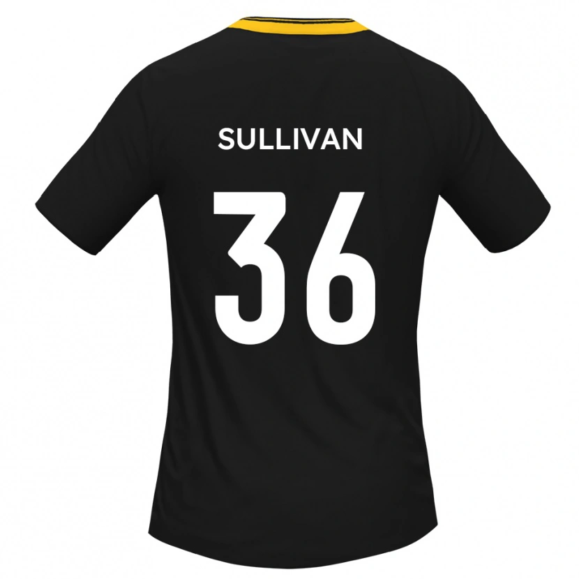 Danxen Dětské Cameron Sullivan #36 Černá Žlutá Daleko Hráčské Dresy 2025/26 Dres
