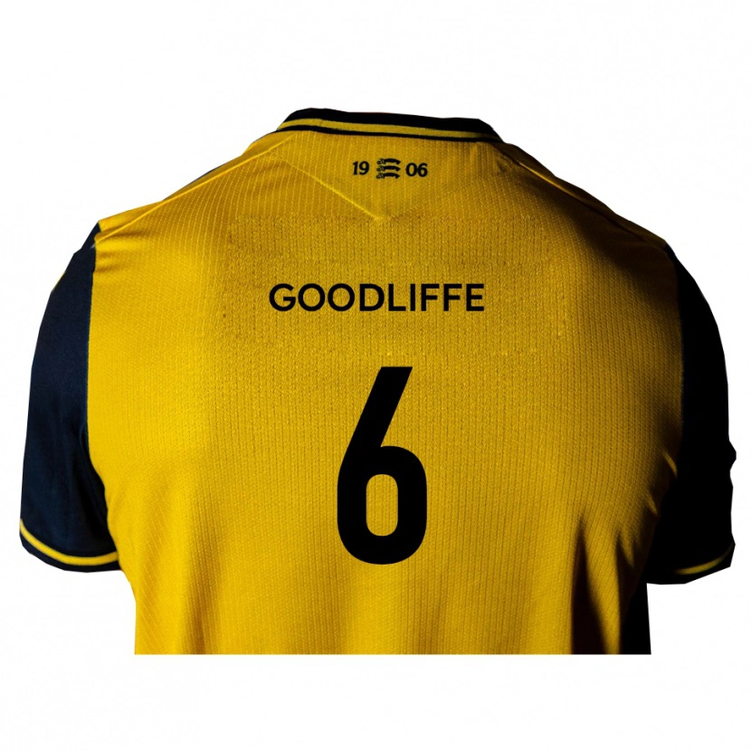 Danxen Dětské Ben Goodliffe #6 Žlutá Černá Daleko Hráčské Dresy 2025/26 Dres