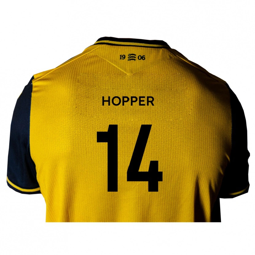 Danxen Dětské Tom Hopper #14 Žlutá Černá Daleko Hráčské Dresy 2025/26 Dres